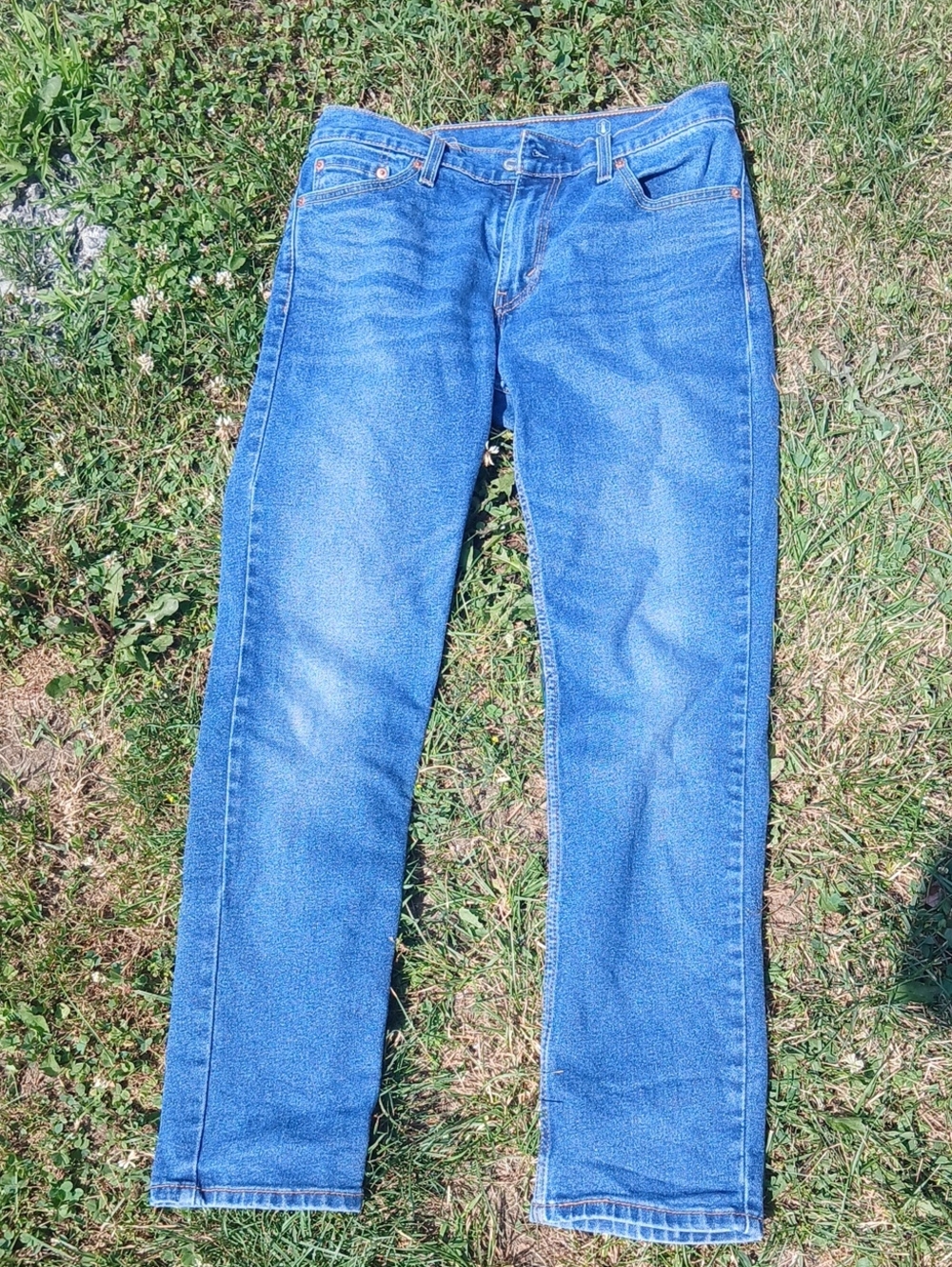 Classic Blue Men's Slim Fit Through Seat And Thign Jeans Size 30x30